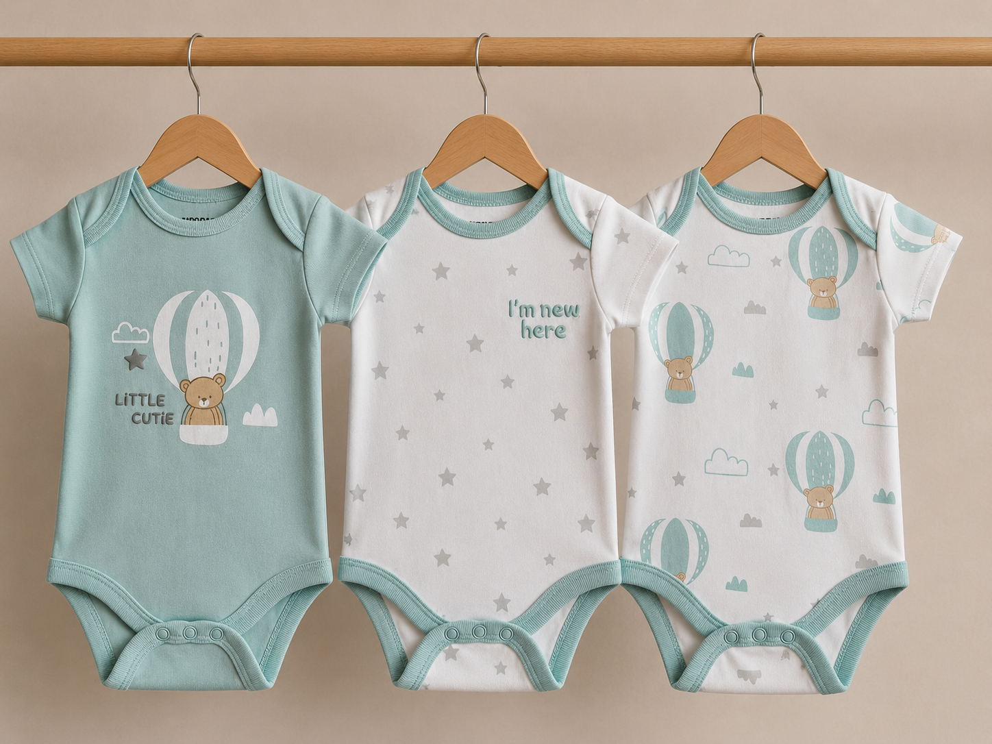 Pack of 3 Romper Set - Balloon