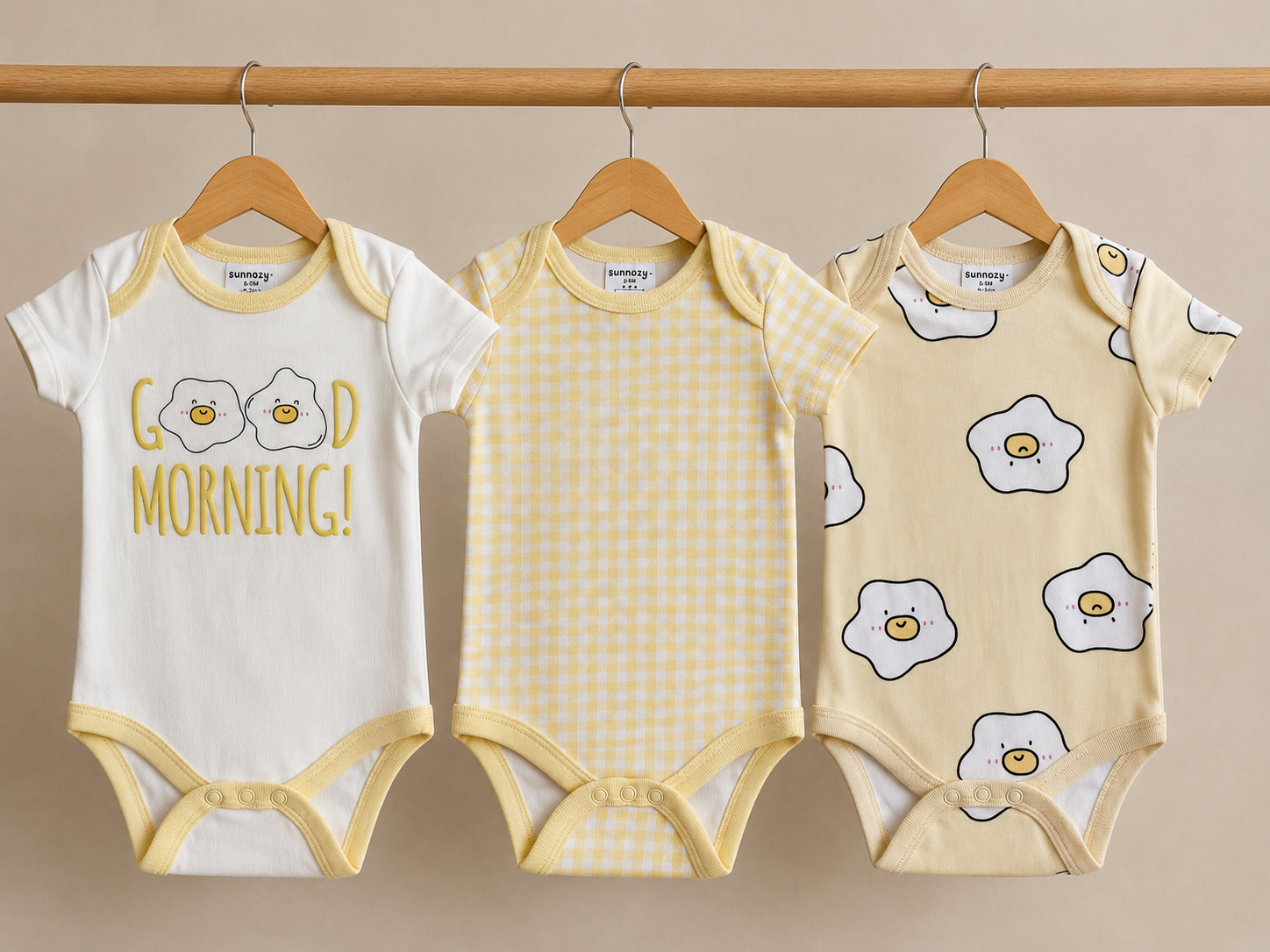 Pack of 3 Romper Set - Sunshine