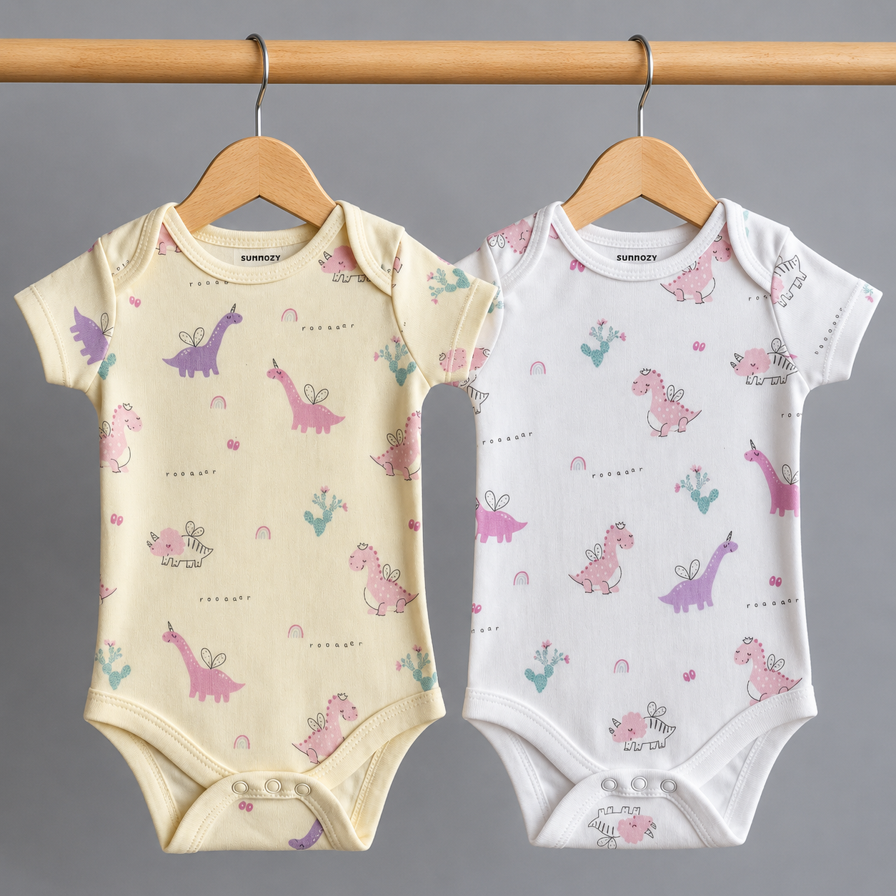 Pack of 2 Romper Set - Dino