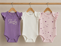 Pack of 3 Romper Set - Lovely Lavendar