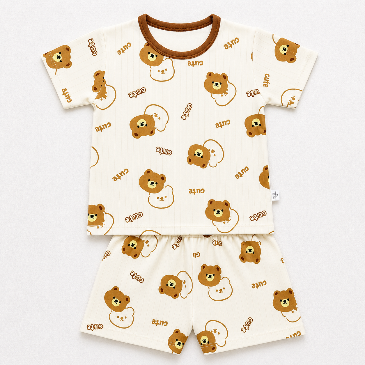 Summer Short-Sleeved Suit 2 pcs - Twin Bear
