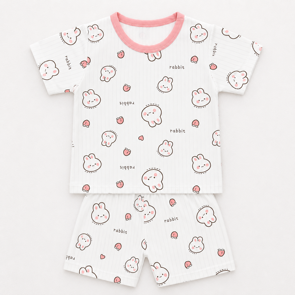 Summer Short-Sleeved Suit 2 pcs - Rabbit