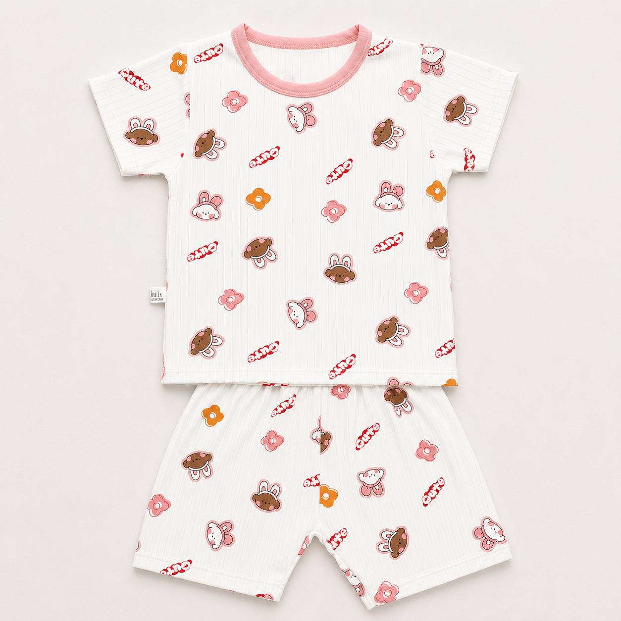 Summer Short-Sleeved Suit 2 pcs - Panda