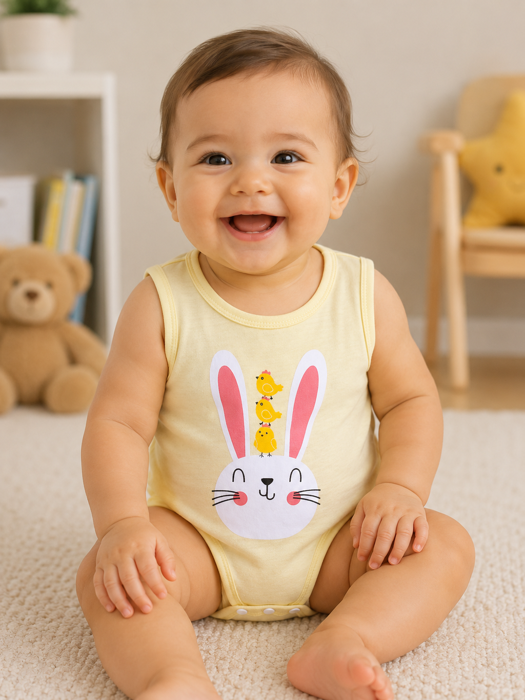 Sleeveless Romper - Yellow