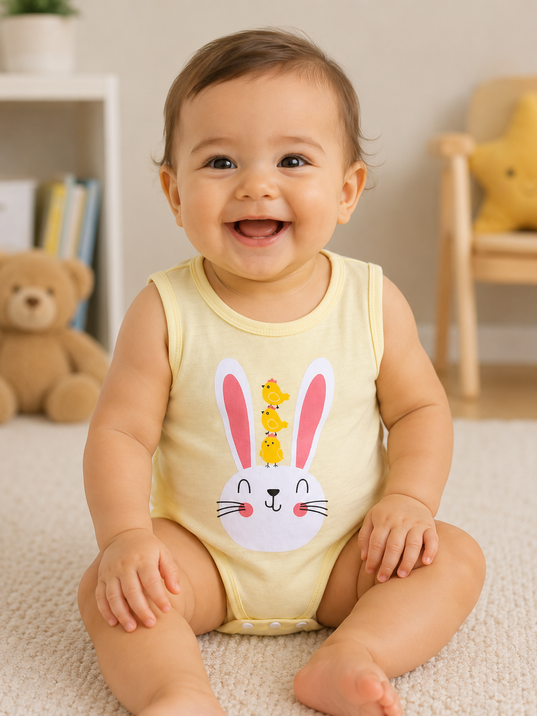 Sleeveless Romper - Yellow