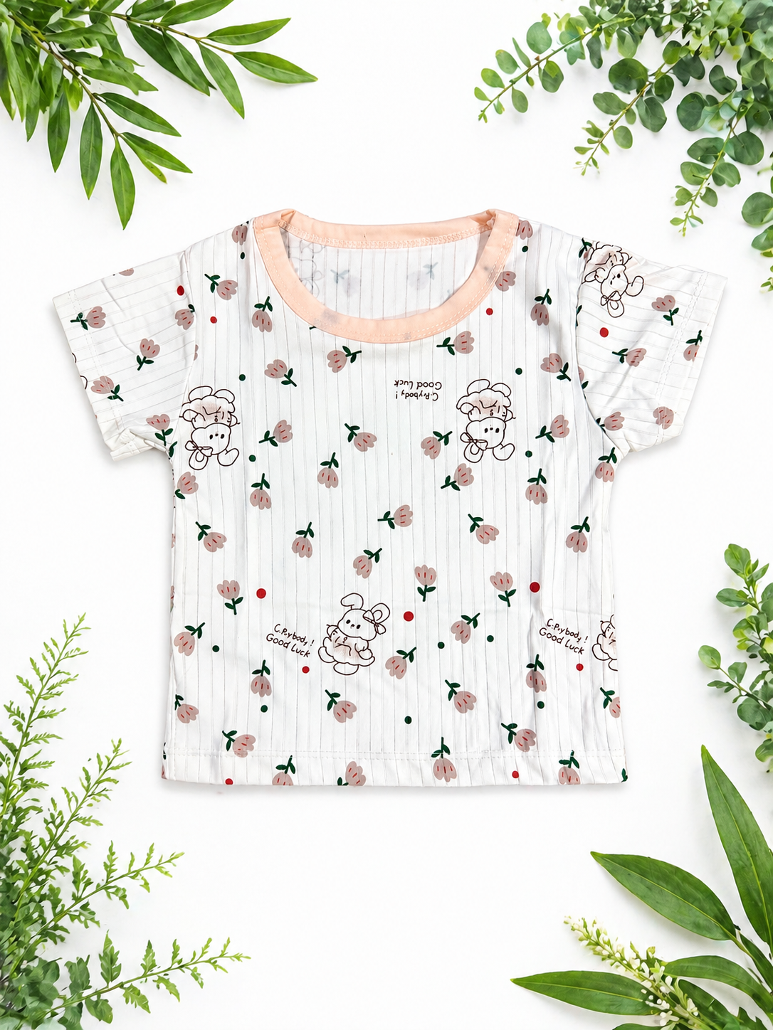 Summer Short-Sleeved Suit 2 pcs - Floral