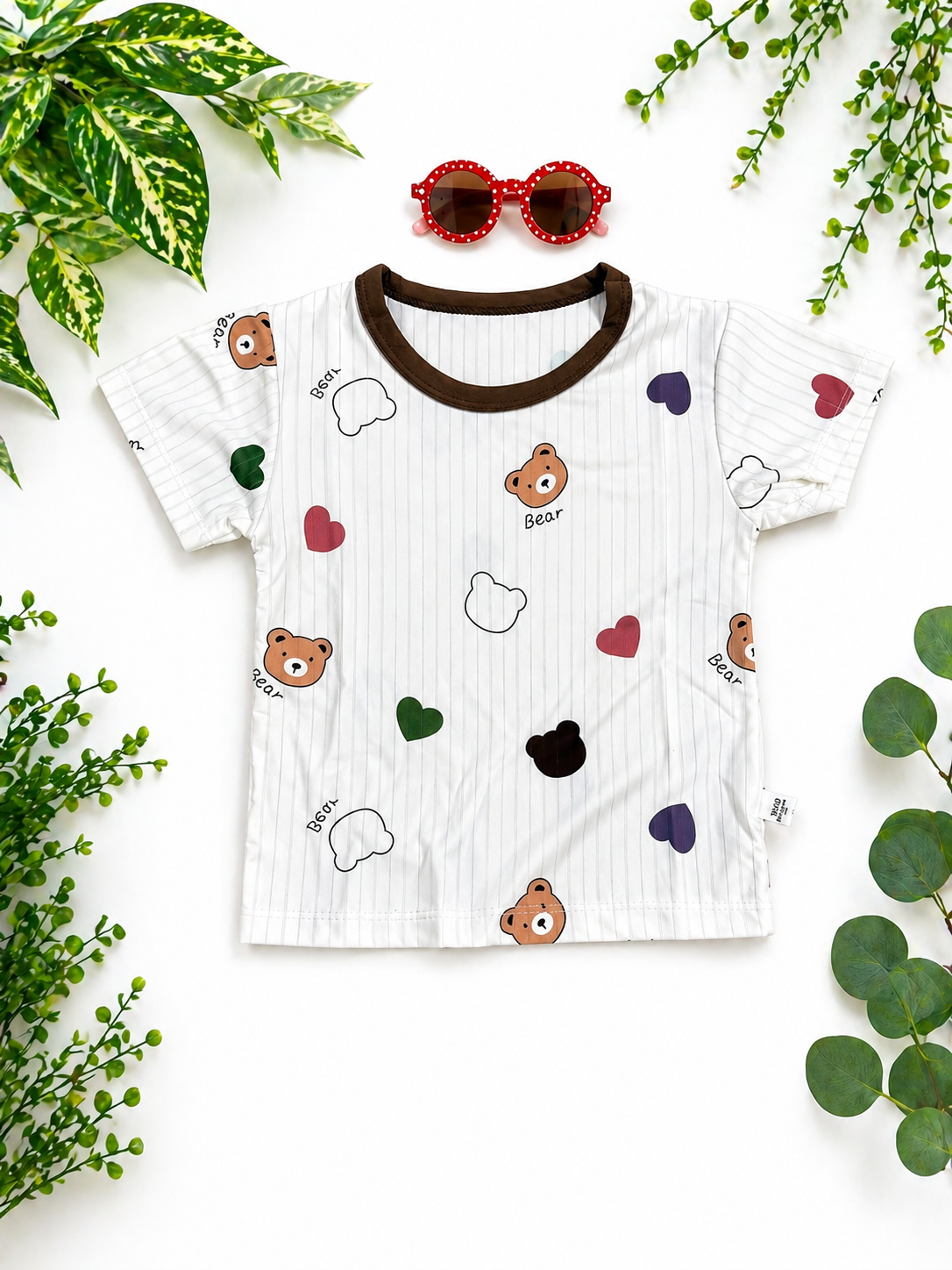 Summer Short-Sleeved Suit 2 pcs - Bear