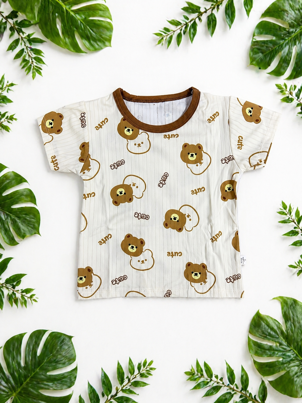 Summer Short-Sleeved Suit 2 pcs - Twin Bear