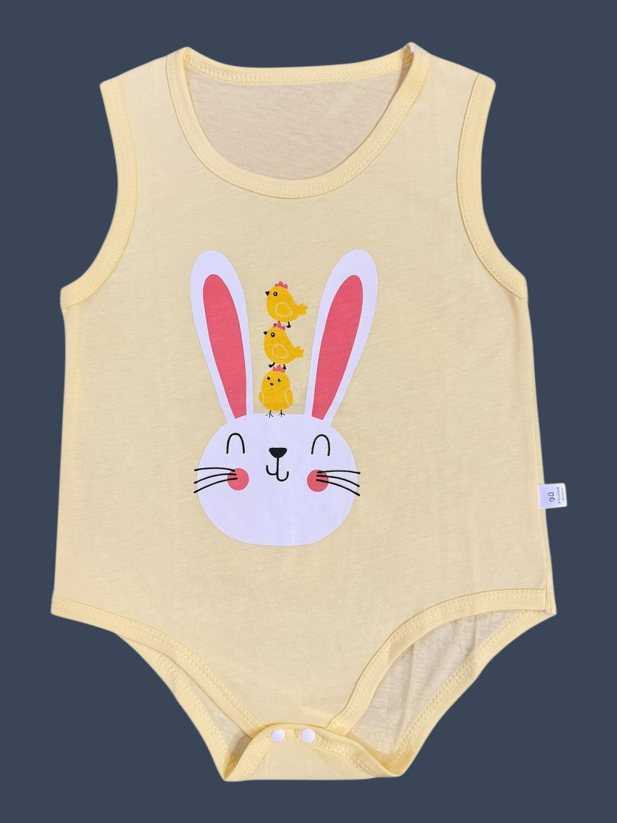 Sleeveless Romper - Yellow