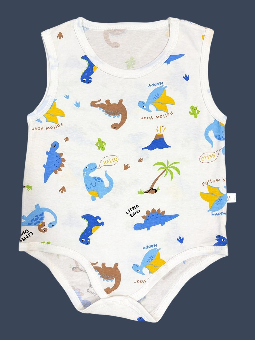 Sleeveless Romper - Dino